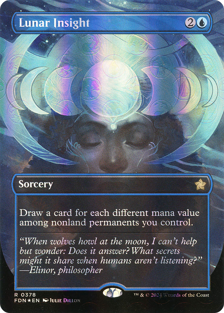Lunar Insight - Rare Sorcery card from Foundations