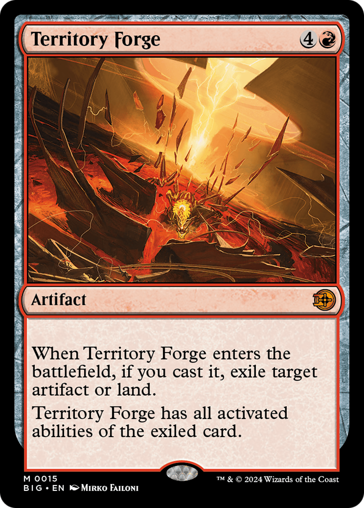 Territory Forge - Mythic Artifact card from The Big Score