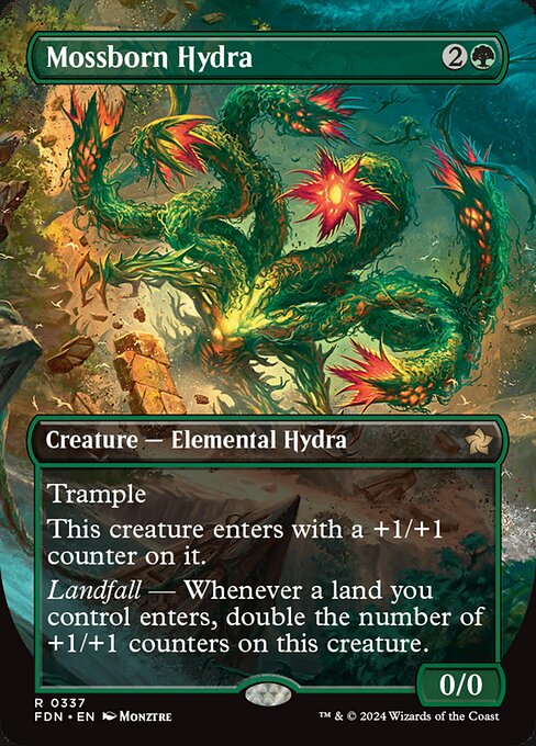 Mossborn Hydra - Rare card from Foundations