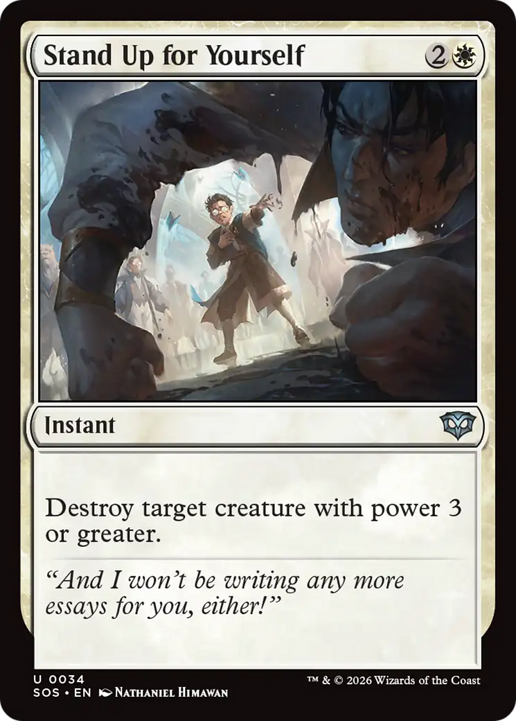Stand Up for Yourself - Uncommon Instant card from Secrets of Strixhaven