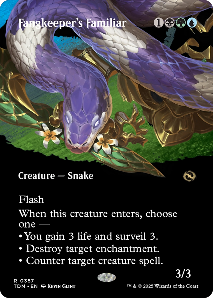 Fangkeeper's Familiar - Rare Creature — Snake card from Tarkir: Dragonstorm