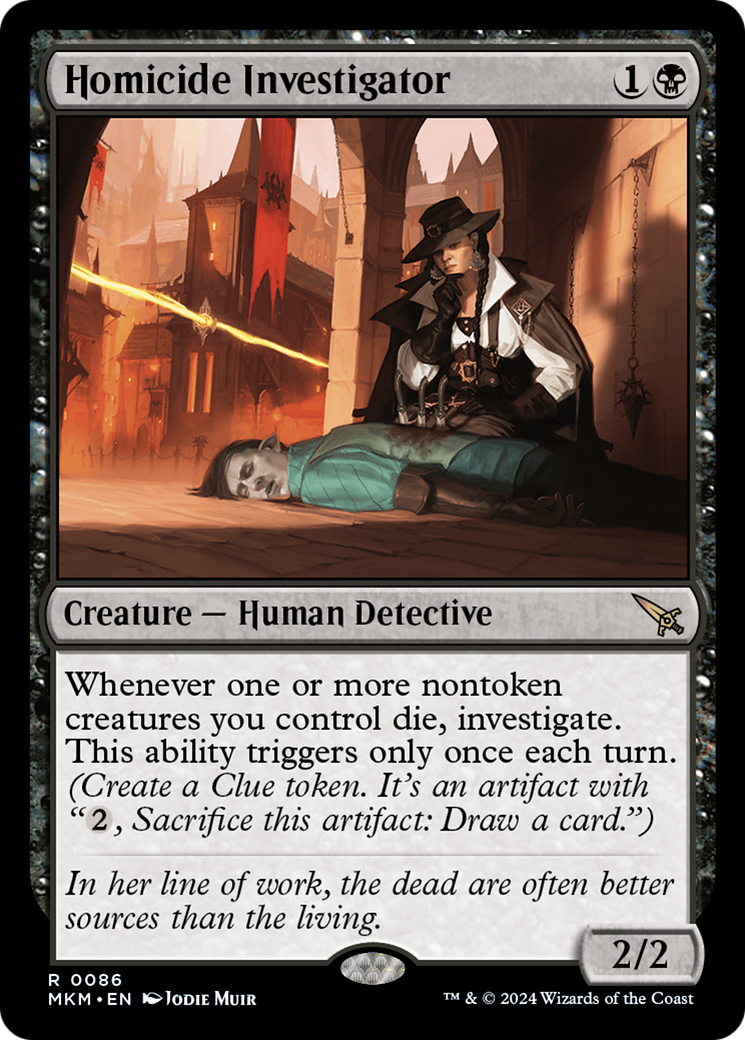 Homicide Investigator - Rare Creature — Human Detective card from Murders at Karlov Manor