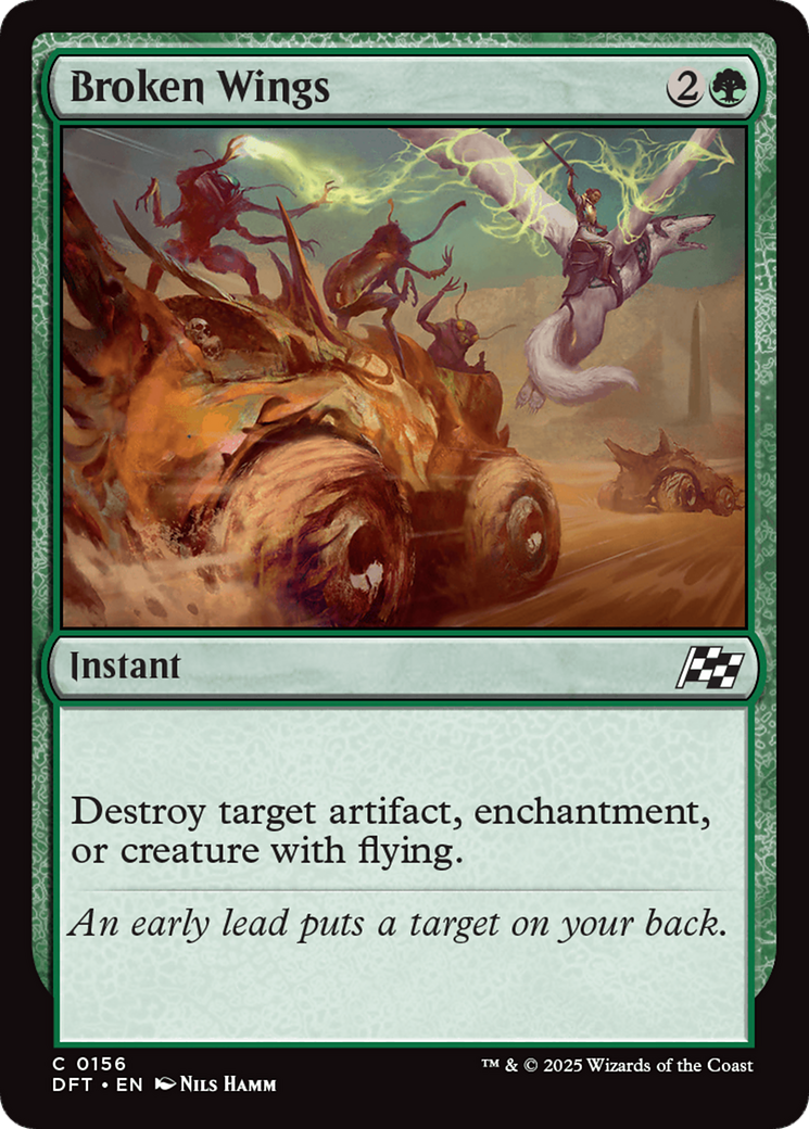 Broken Wings - Common Instant card from Aetherdrift