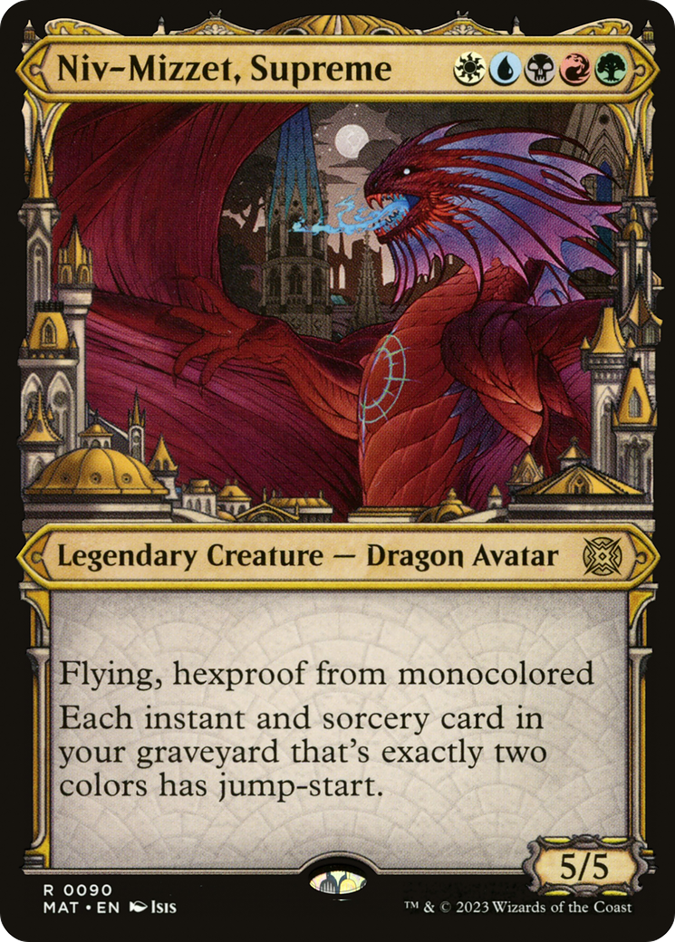 Niv-Mizzet, Supreme - Rare Legendary Creature — Dragon Avatar card from March of the Machine: The Aftermath