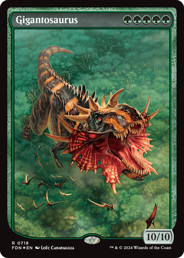 Gigantosaurus - Rare Creature — Dinosaur card from Foundations