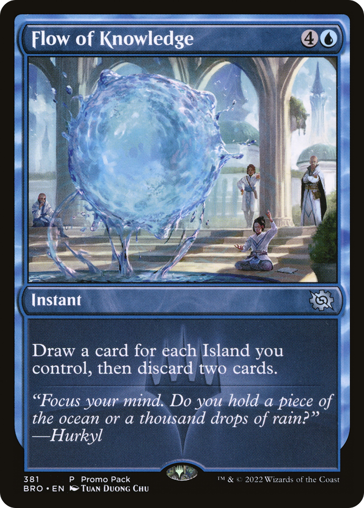 Flow of Knowledge - Uncommon Instant card from The Brothers' War