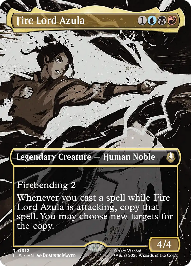 Fire Lord Azula - Rare Legendary Creature — Human Noble card from Avatar: The Last Airbender