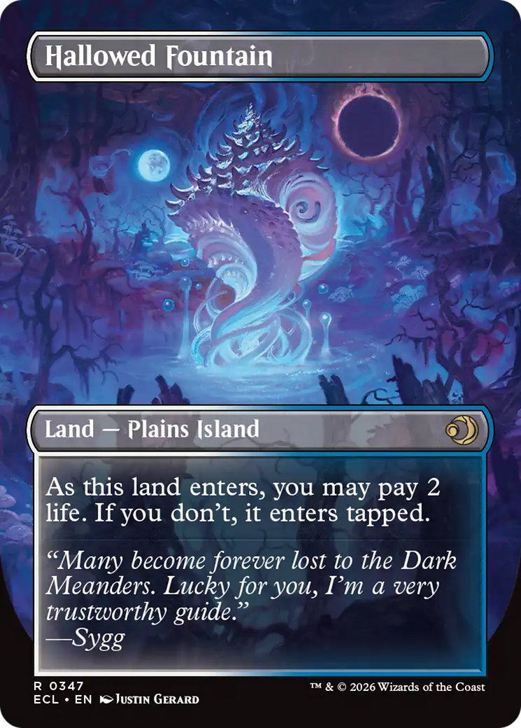 Back face of Hallowed Fountain // Hallowed Fountain - Land — Plains Island card