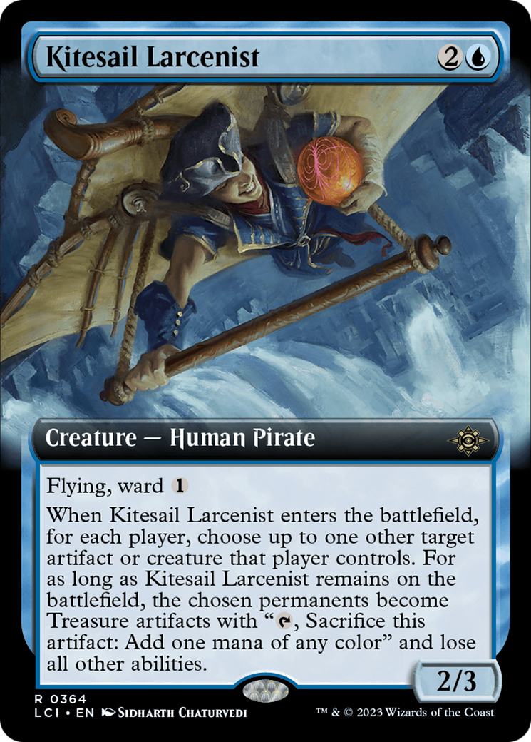 Kitesail Larcenist - Rare Creature — Human Pirate card from The Lost Caverns of Ixalan