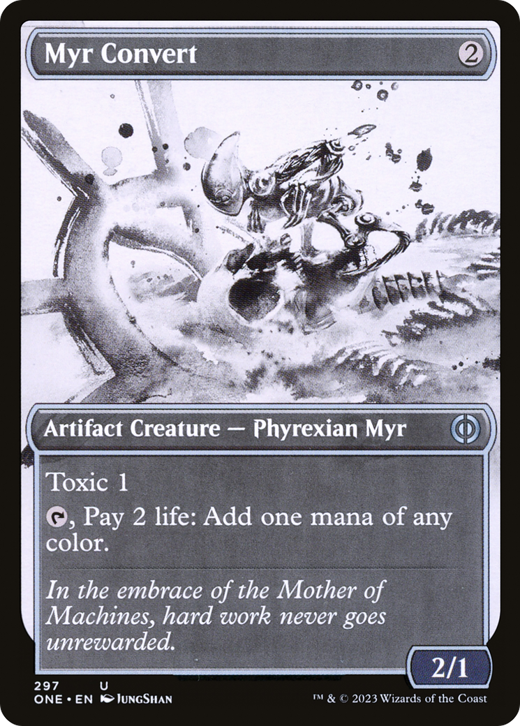 Myr Convert - Uncommon Artifact Creature — Phyrexian Myr card from Phyrexia: All Will Be One