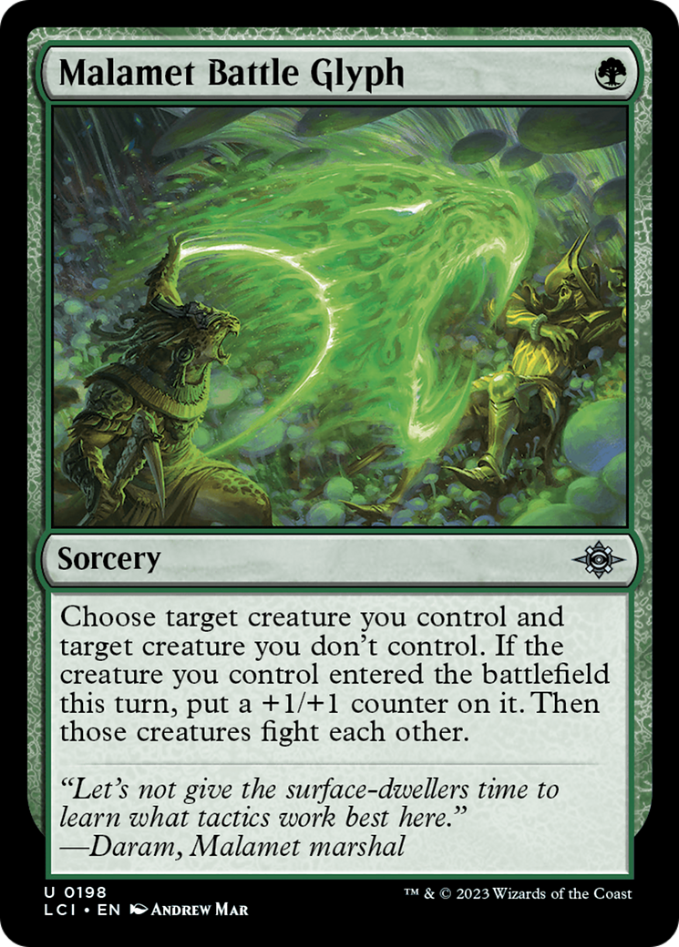 Malamet Battle Glyph - Uncommon Sorcery card from The Lost Caverns of Ixalan
