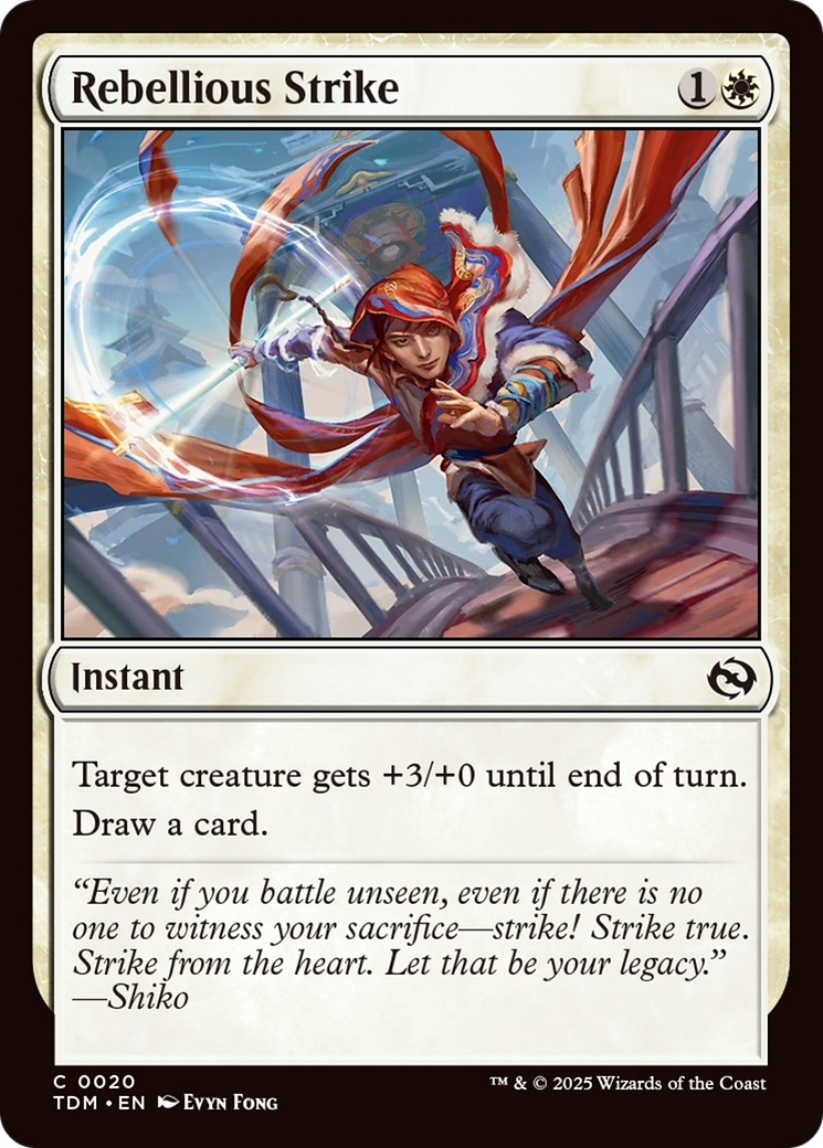 Rebellious Strike - Common Instant card from Tarkir: Dragonstorm