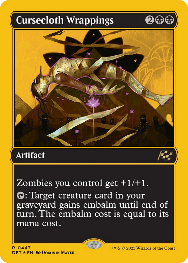 Cursecloth Wrappings - Rare Artifact card from Aetherdrift