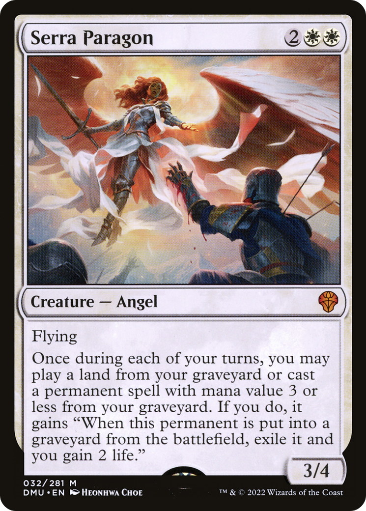 Serra Paragon - Mythic Creature — Angel card from Dominaria United
