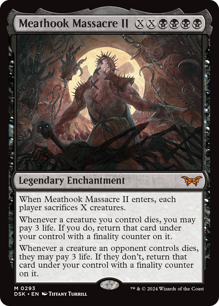 Meathook Massacre II - Mythic Legendary Enchantment card from Duskmourn: House of Horror