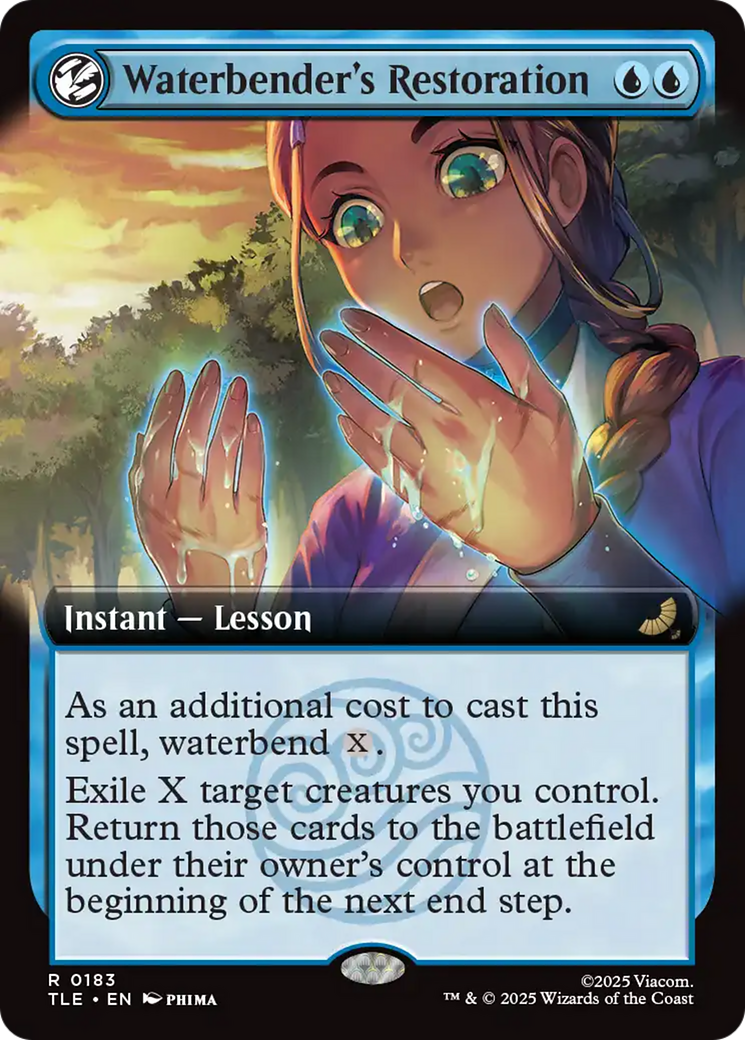 Waterbender's Restoration - Rare Instant — Lesson card from Avatar: The Last Airbender Eternal