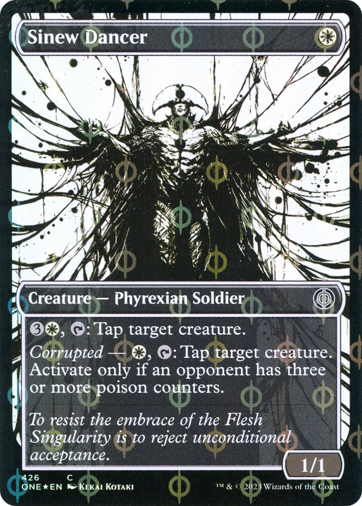Sinew Dancer - Common Creature — Phyrexian Soldier card from Phyrexia: All Will Be One