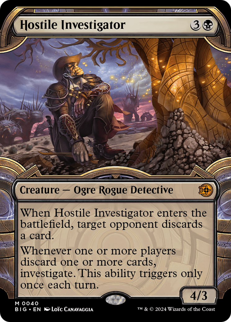 Hostile Investigator - Mythic Creature — Ogre Rogue Detective card from The Big Score