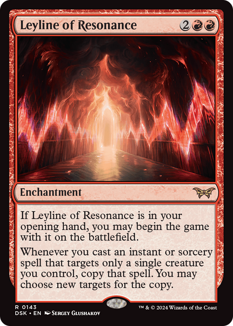 Leyline of Resonance - Rare Enchantment card from Duskmourn: House of Horror