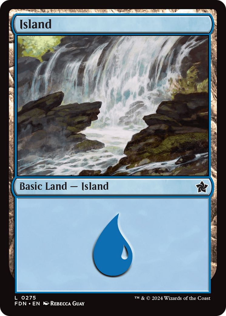 Island - Common Basic Land — Island card from Foundations