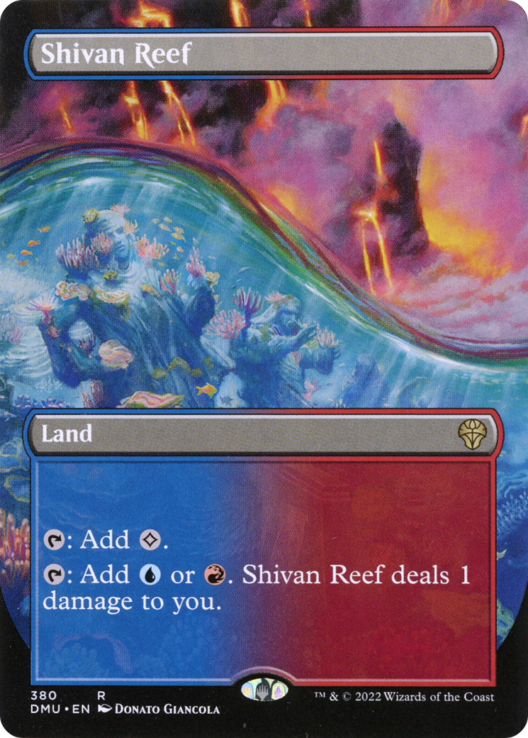Shivan Reef - Rare Land card from Dominaria United