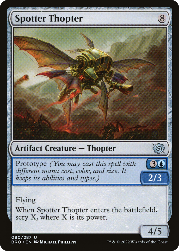 Spotter Thopter - Uncommon Artifact Creature — Thopter card from The Brothers' War