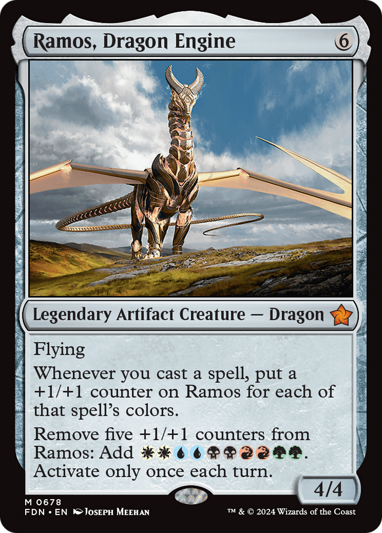 Ramos, Dragon Engine - Mythic Legendary Artifact Creature — Dragon card from Foundations