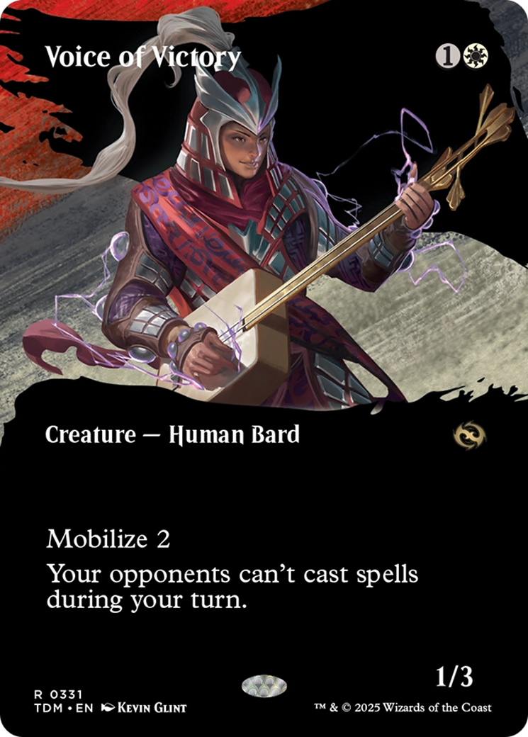 Voice of Victory - Creature — Human Bard used in 33.3% of Jeskai Control sideboards