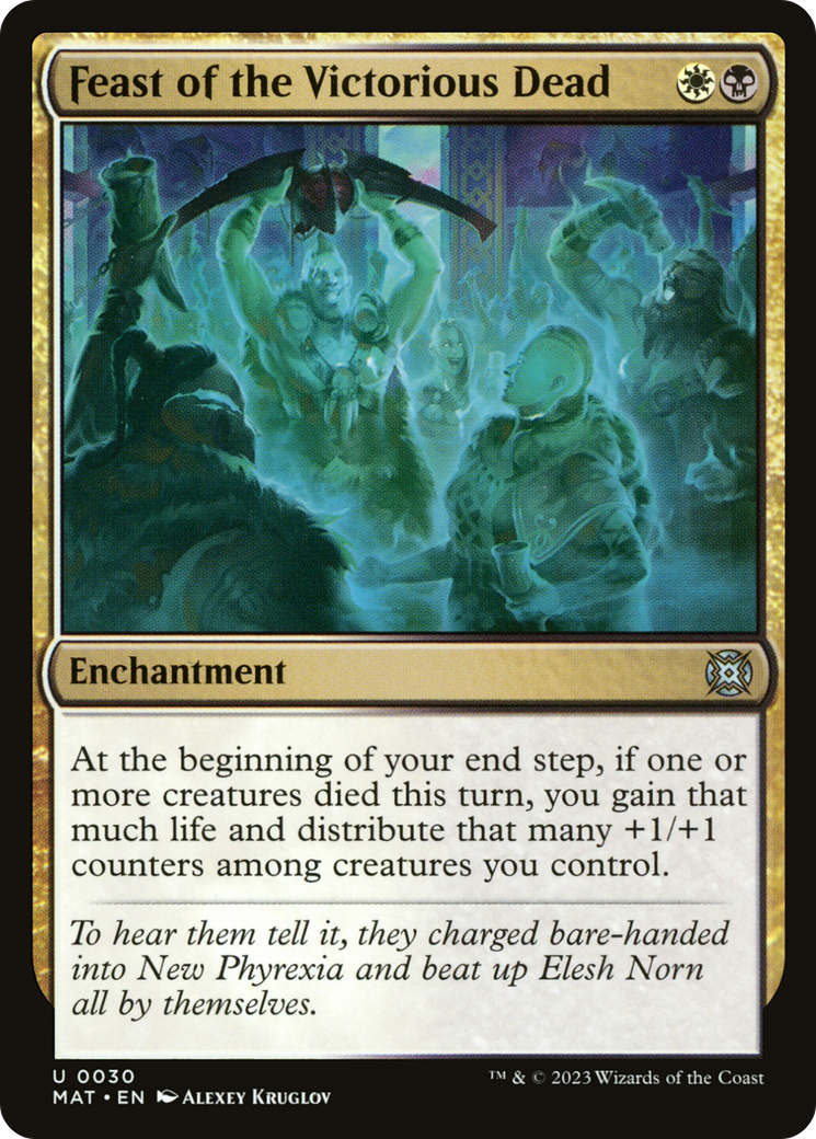 Feast of the Victorious Dead - Uncommon Enchantment card from March of the Machine: The Aftermath