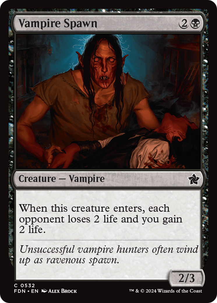 Vampire Spawn - Common Creature — Vampire card from Foundations