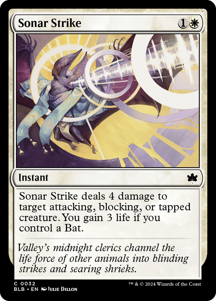 Sonar Strike - Common Instant card from Bloomburrow