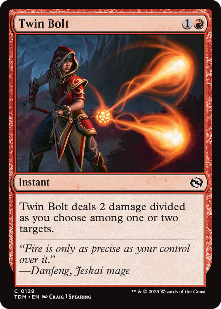 Twin Bolt - Common Instant card from Tarkir: Dragonstorm