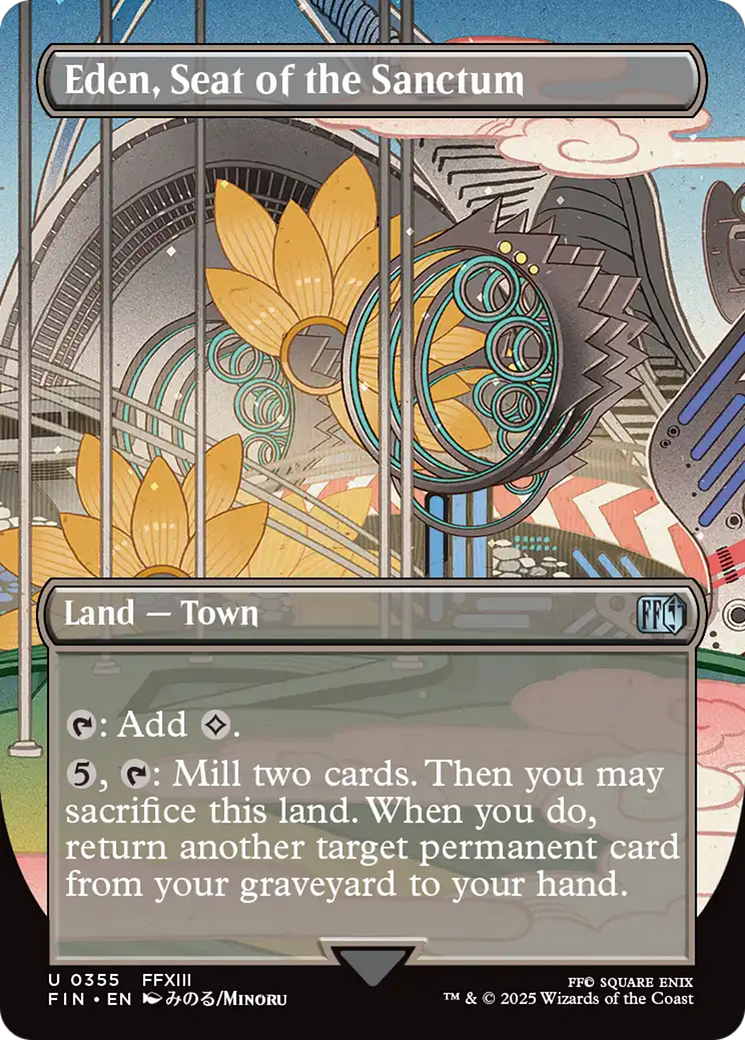Eden, Seat of the Sanctum - Uncommon Land — Town card from Final Fantasy