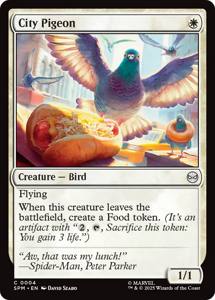 City Pigeon - Common Creature — Bird card from Marvel's Spider-Man