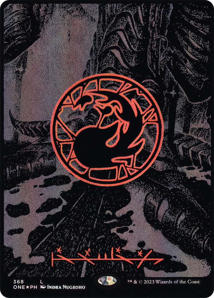 Mountain - Common Basic Land — Mountain card from Phyrexia: All Will Be One