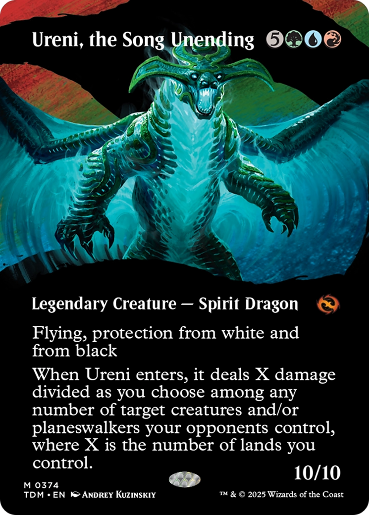 Ureni, the Song Unending - Mythic Legendary Creature — Spirit Dragon card from Tarkir: Dragonstorm