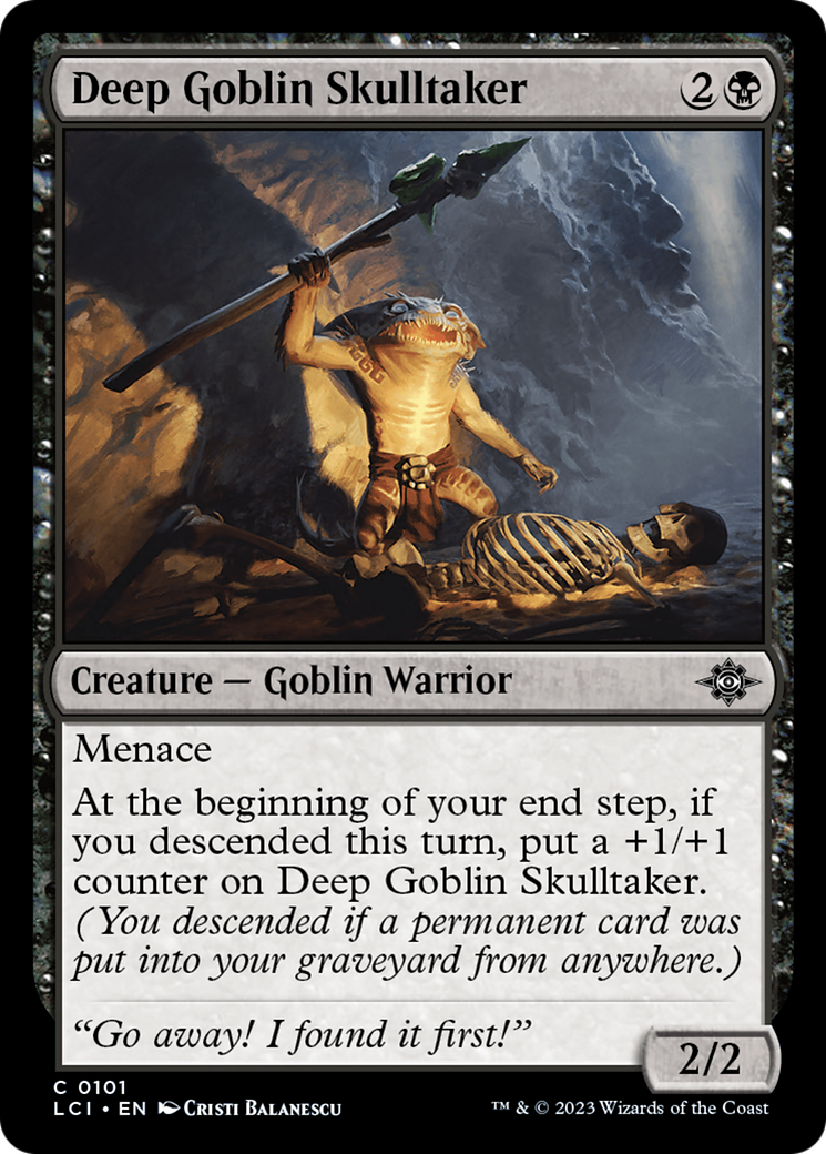 Deep Goblin Skulltaker - Common Creature — Goblin Warrior card from The Lost Caverns of Ixalan