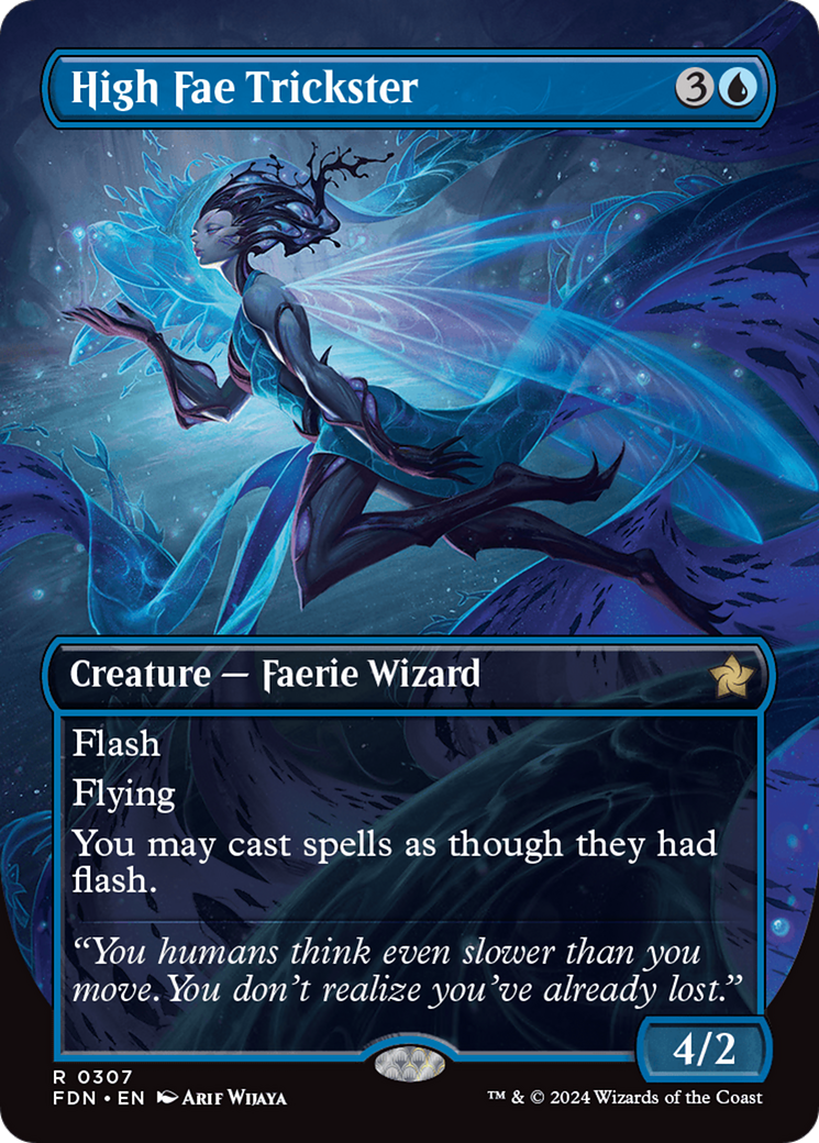 High Fae Trickster - Rare Creature — Faerie Wizard card from Foundations