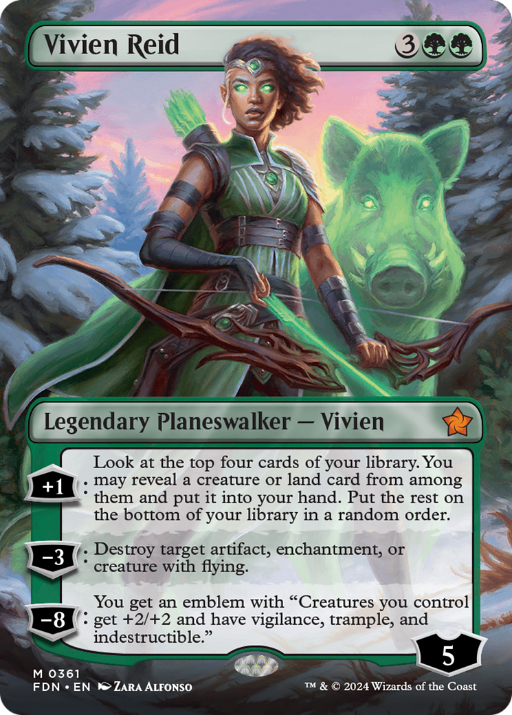 Vivien Reid - Mythic Legendary Planeswalker — Vivien card from Foundations