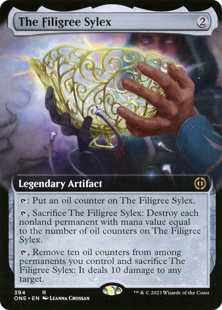 The Filigree Sylex - Rare Legendary Artifact card from Phyrexia: All Will Be One