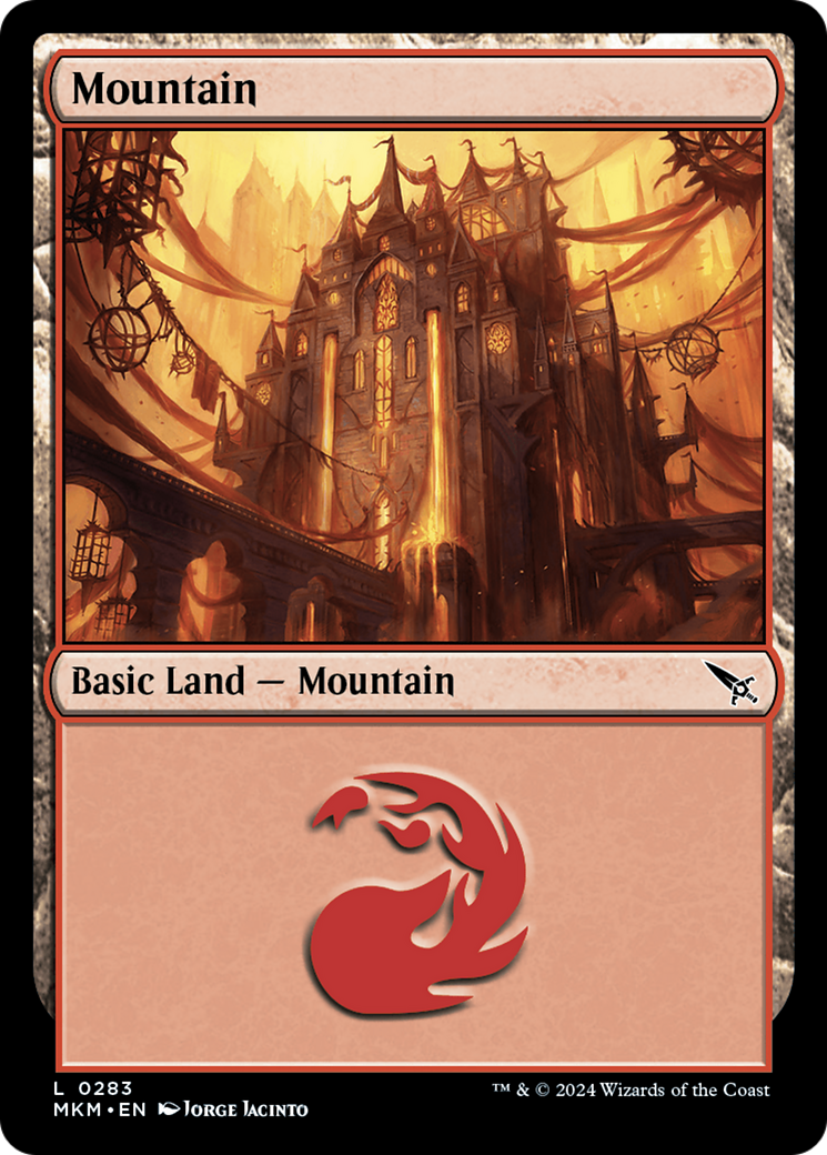 Mountain - Common Basic Land — Mountain card from Murders at Karlov Manor