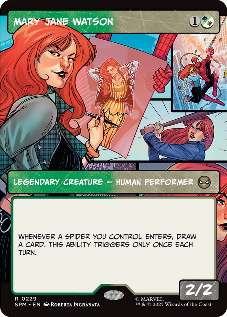 Mary Jane Watson - Rare Legendary Creature — Human Performer card from Marvel's Spider-Man