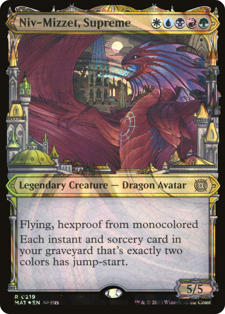 Niv-Mizzet, Supreme - Rare Legendary Creature — Dragon Avatar card from March of the Machine: The Aftermath