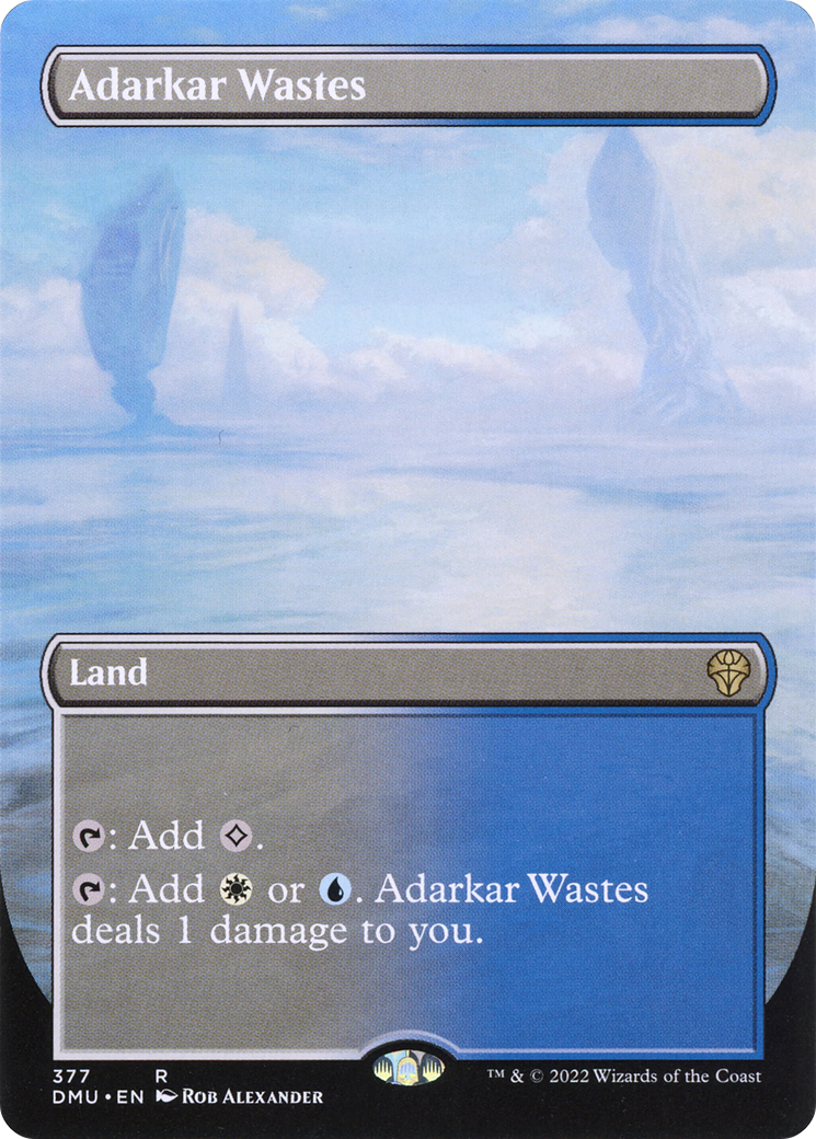 Adarkar Wastes - Rare Land card from Dominaria United