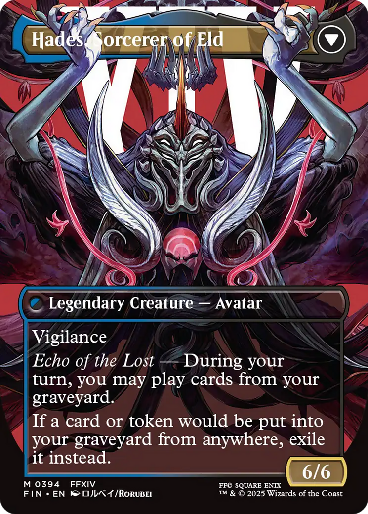 Back face of Emet-Selch, Unsundered // Hades, Sorcerer of Eld - Legendary Creature — Elder Wizard card