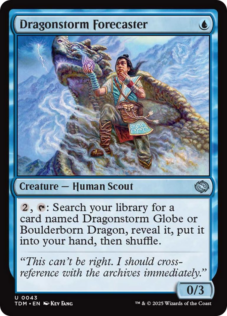 Dragonstorm Forecaster - Uncommon Creature — Human Scout card from Tarkir: Dragonstorm