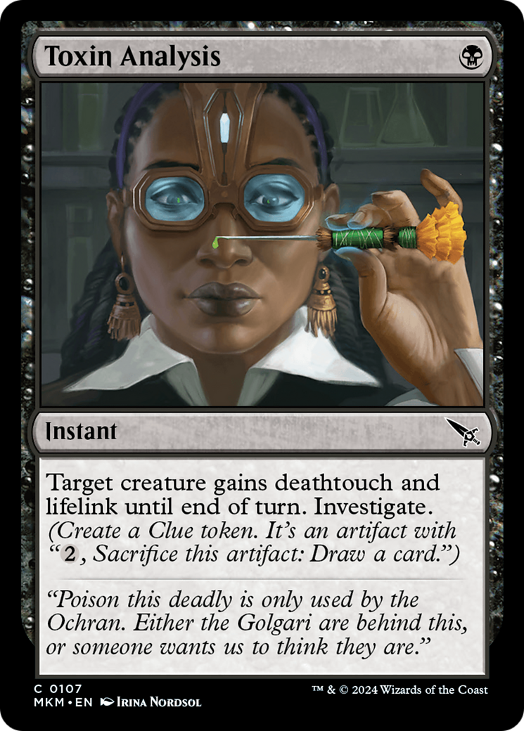 Toxin Analysis - Common Instant card from Murders at Karlov Manor