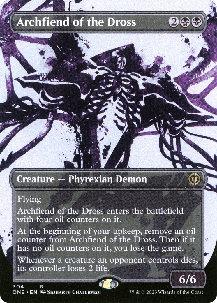 Archfiend of the Dross - Rare Creature — Phyrexian Demon card from Phyrexia: All Will Be One
