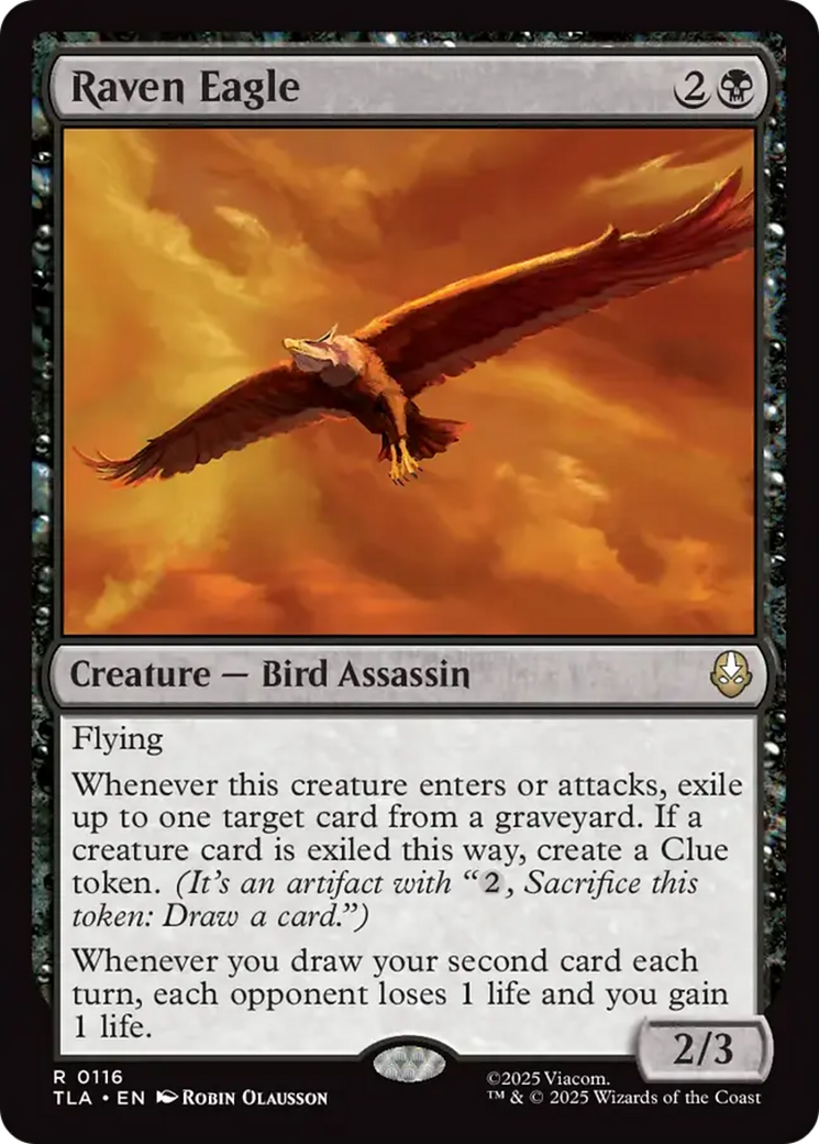Raven Eagle - Rare Creature — Bird Assassin card from Avatar: The Last Airbender