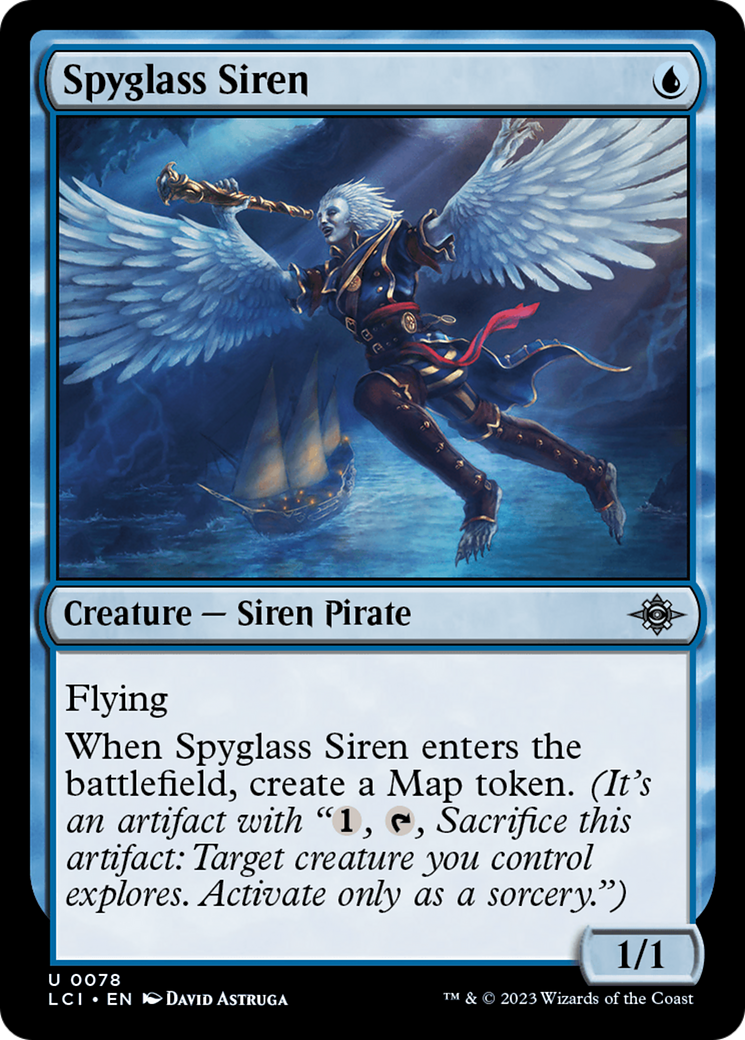 Spyglass Siren - Uncommon Creature — Siren Pirate card from The Lost Caverns of Ixalan